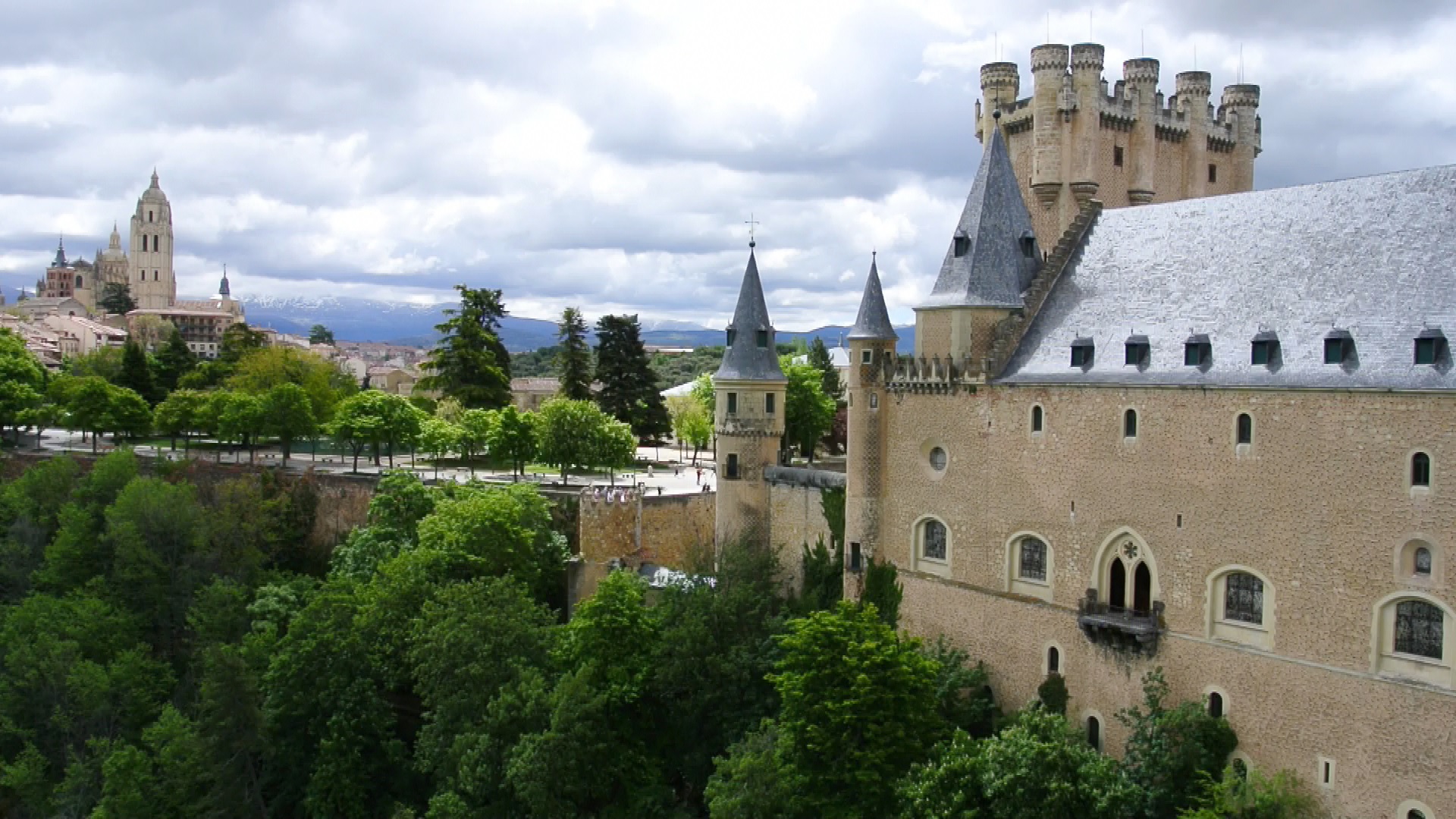 Vista aérea Alcázar de Segovia