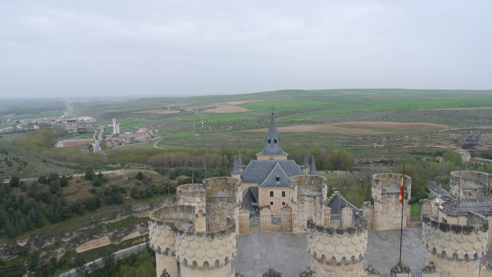 Vista aérea Alcázar de Segovia