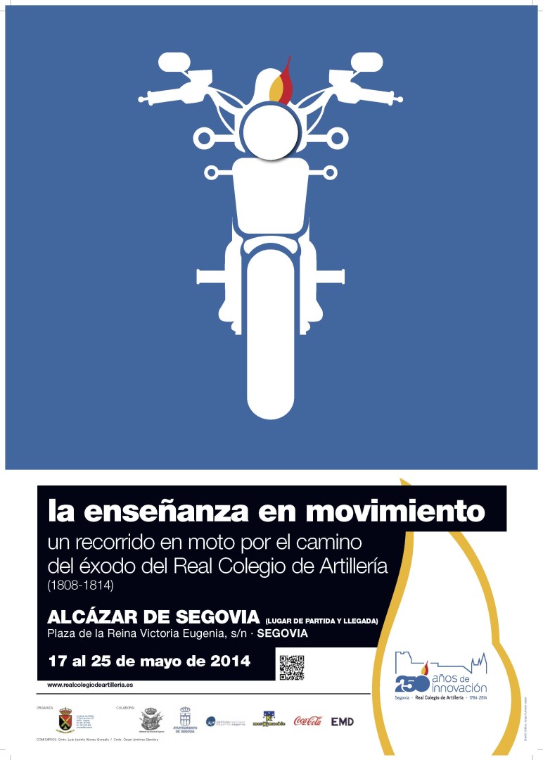Cartel la artillería en movimiento
