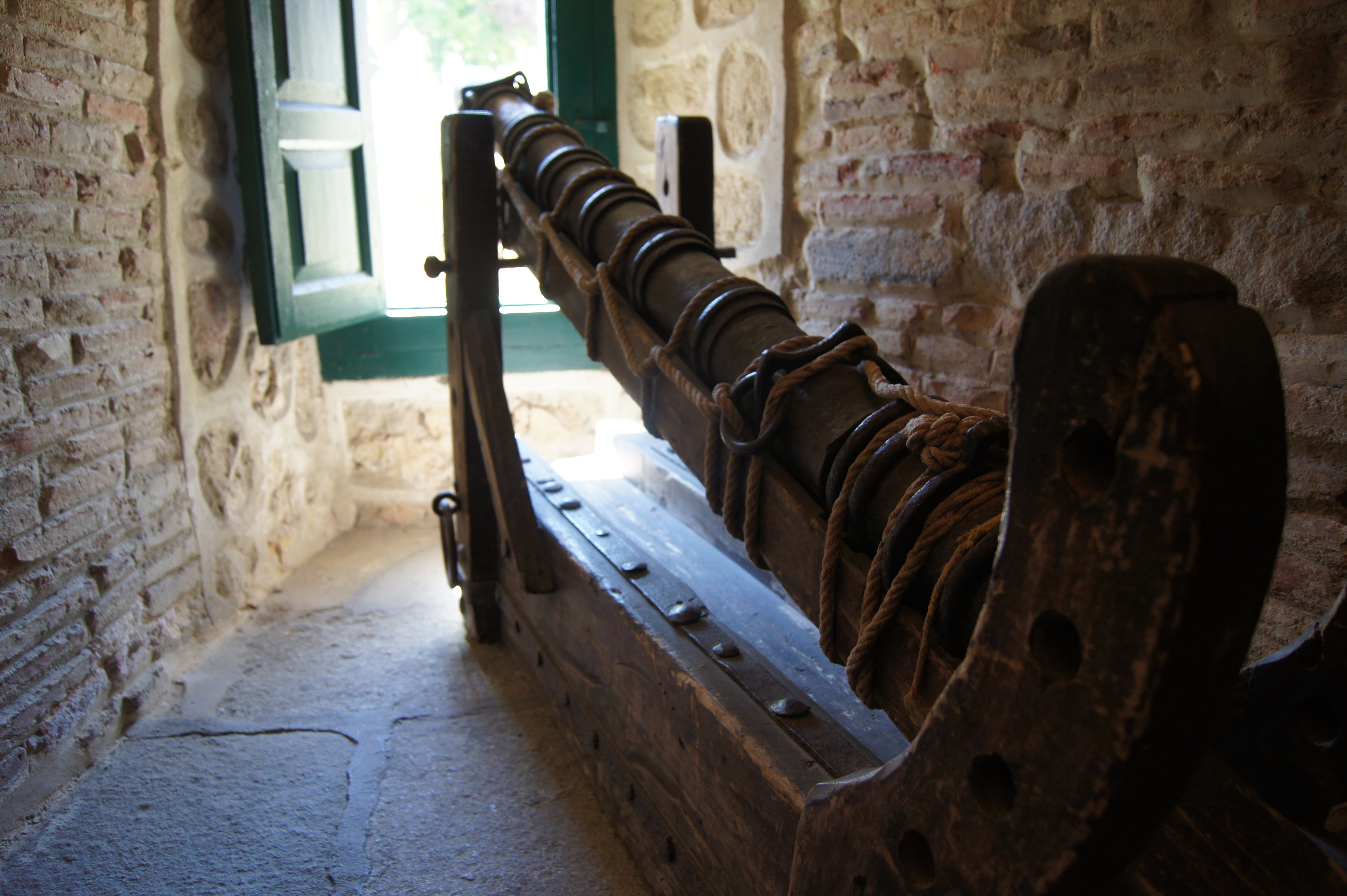 Pieza artillería ubicada en el Alcázar de Segovia