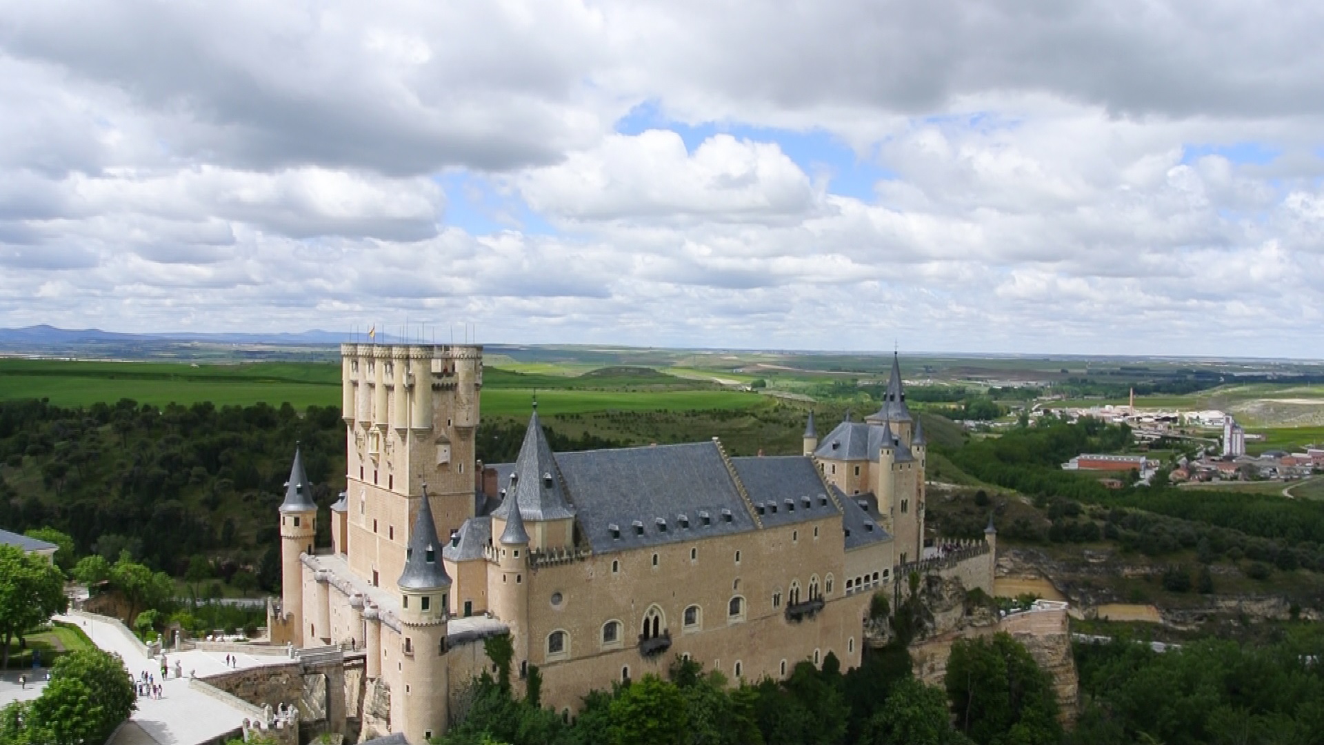 Vista aérea Alcázar de Segovia