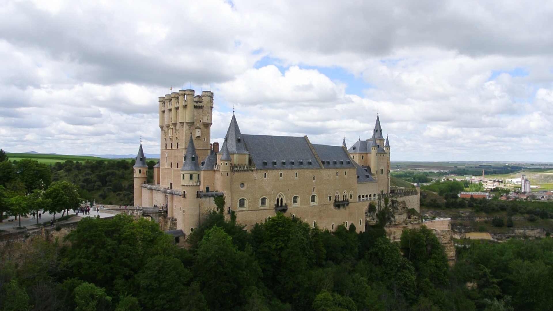 Vista aérea Alcázar de Segovia
