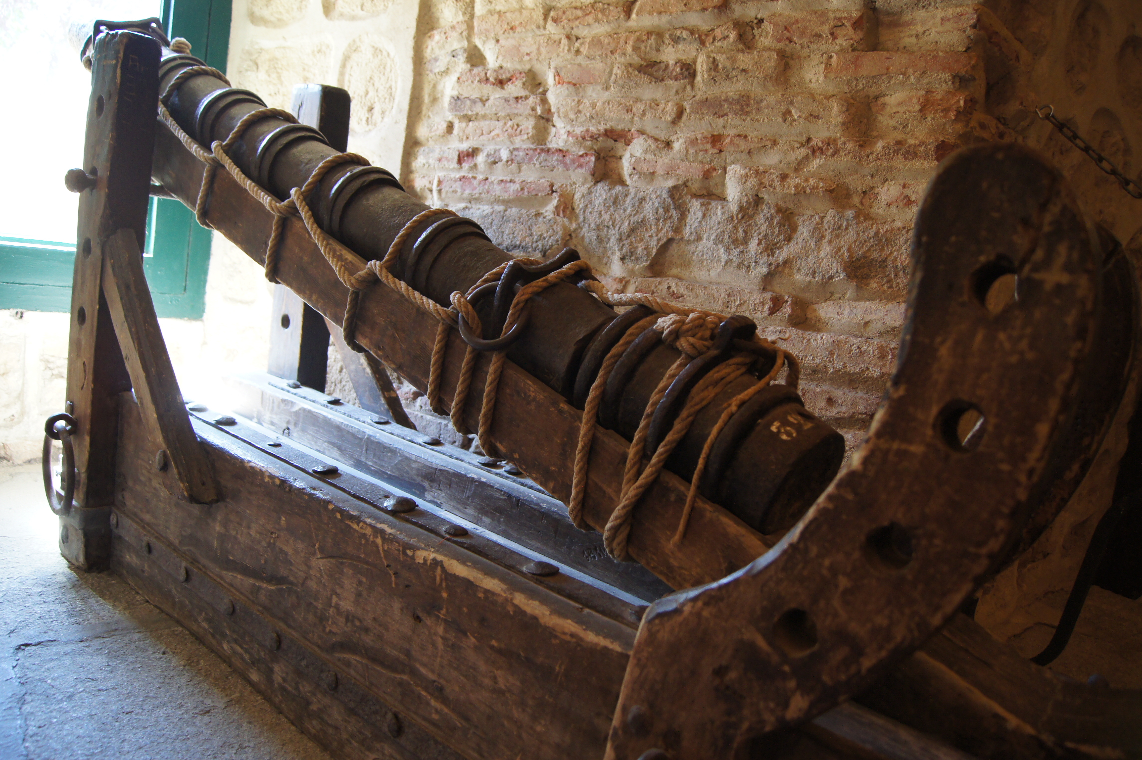 Pieza artillería ubicada en el Alcázar de Segovia