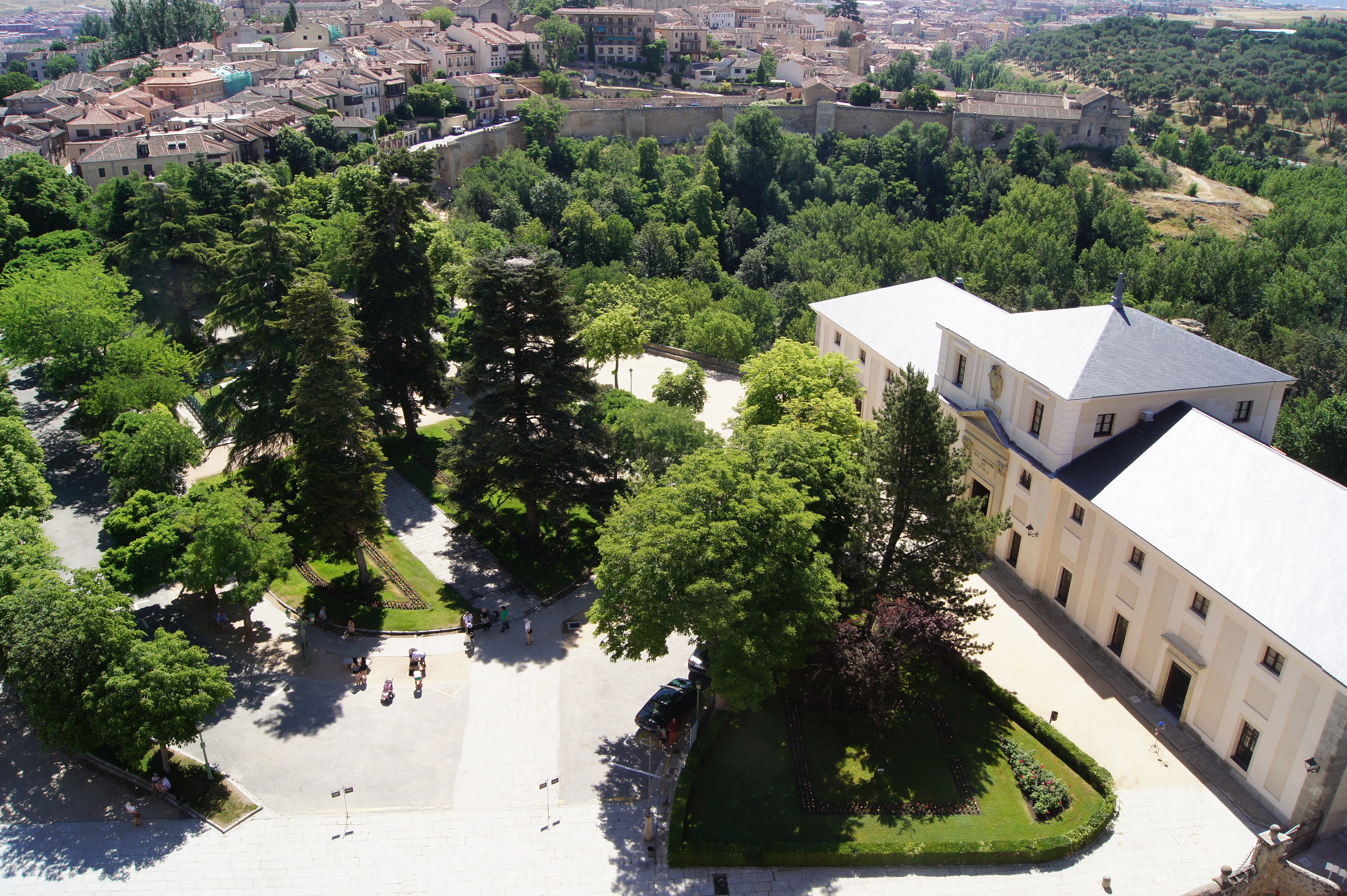 Vista aérea de la Casa de la Química del Alcázar de Segovia