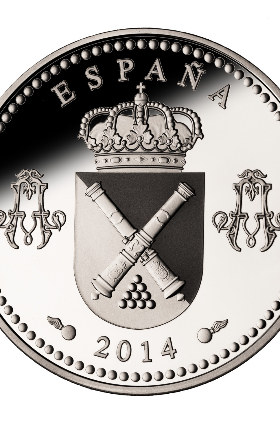 Moneda 250 Real Colegio de Artilleria